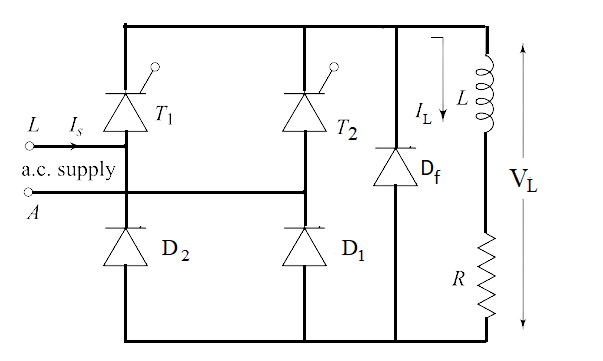 1 phase controlled bridge rectifier